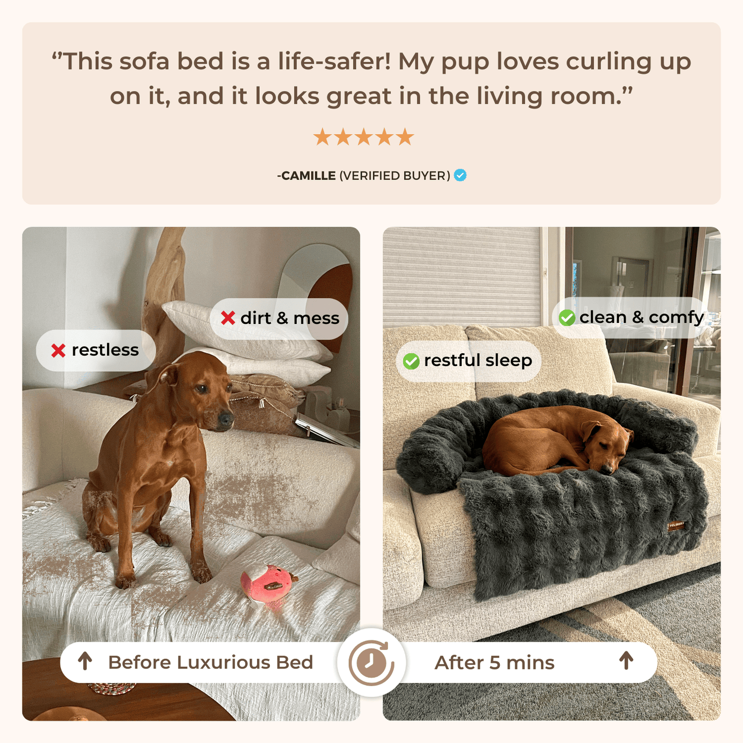 Pelsbarn Luxurious Sofa Bed ( 1+1 )